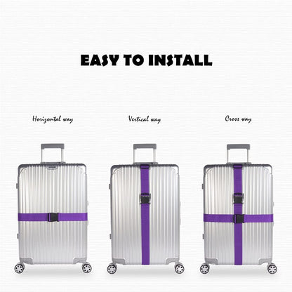 Adjustable Luggage Straps Suitcase Belts Travel Bag Accessories, 2 Meter