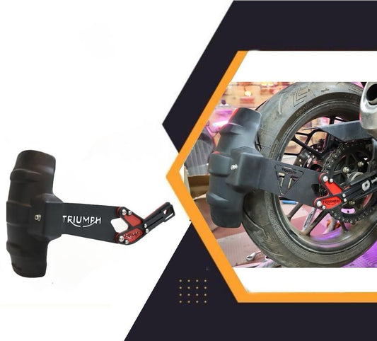 Rear Mudguard | Tyre Hugger | Mudguard | Splash Guard with 3MM Thickness Metal Clamp Only Suitable for Speed 400/ Scrambler 400X