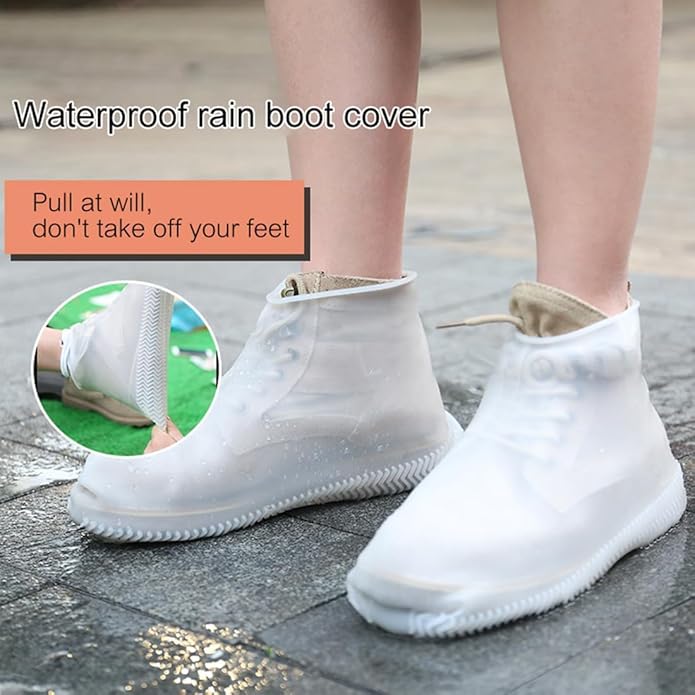 GUB Waterproof Silicone Shoe Covers, Reusable Rain Shoe Covers Non-Slip Bowling Rain Outdoor Shoe Covers Men Women