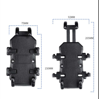 LGP LUNKAR GENUINE PARTS LGP 1311 Claw-Grip Waterproof Handlebar Mount Stand 360° Rotational with Dual Ball Adjustment Mechanism Mobile Phone Holder Mount Ideal for Maps and GPS Navigation (Black)