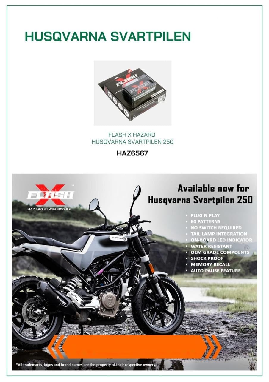 GUB FlashX Hazard Flash Module, Blinker/Flasher for Husqvarna Svartpilen 250