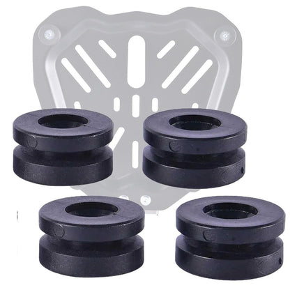 High Strength Top Box Bush Rubber Mount Set (Pack of 4) – Anti Vibration & Noise Reduction Rubber Bushes for Motorcycle Top Box, Durable Shock Absorbing Mounts – Black