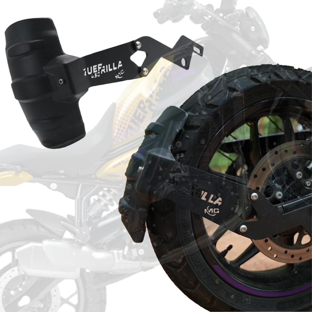 Rear Mudguard | Tyre Hugger | Mudguard | Splash Guard with 3MM Thickness Metal Clamp Only Suitable for RE Guerrilla 450