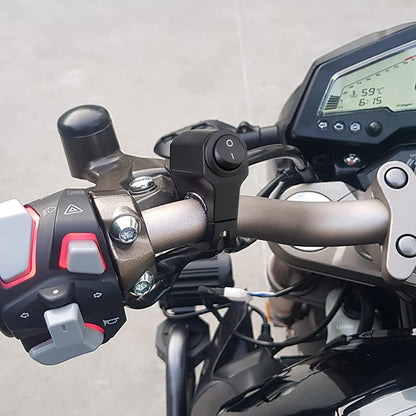 PVC Handlebar 1-Way Switch ATV Light Switch Waterproof PVC Plastic Toggle Switch for Motorcycle Light Bike Light Spotlight 7/8"(22MM) 1 Pc