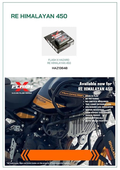GUB Flash X Hazard Module, Blinker/Flasher Compitable for RE Himalayan 450
