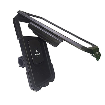 BOBO BM10H Handlebar Mount Fully Waterproof Bike/Motorcycle/Scooter Mobile Phone Holder Mount, Ideal for Maps and GPS Navigation (Black)