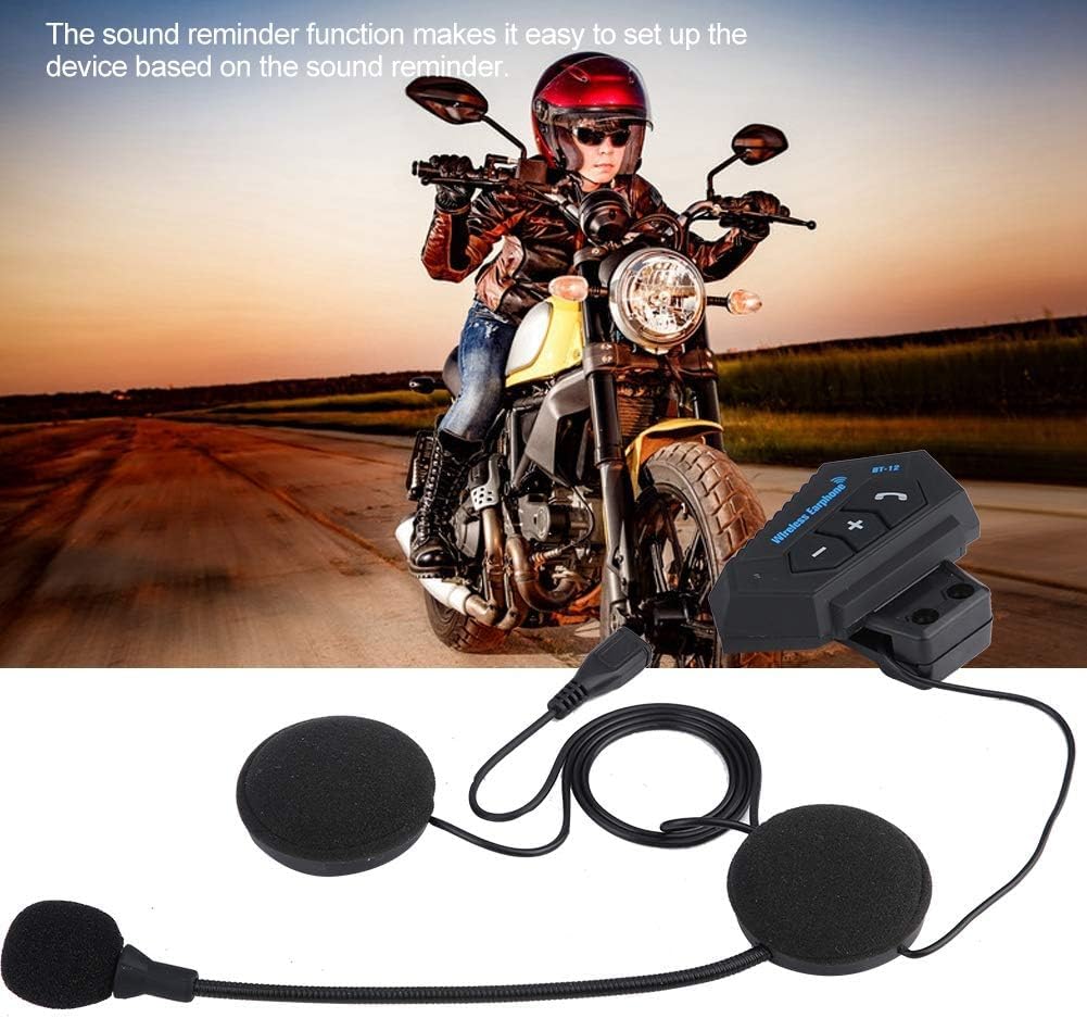 LGP BT12 Bluetooth for Helmet, Helmet Bluetooth Headsets with Long Battery Life, Noise Reduction Function, and Hands-Free Communication System