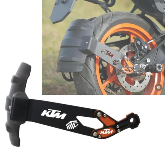 Rear Mudguard | Tyre Hugger | Mudguard | Splash Guard with 3MM Thickness Metal Clamp Only Suitable for KTM 200/250/390 KTM Adventure 250/390