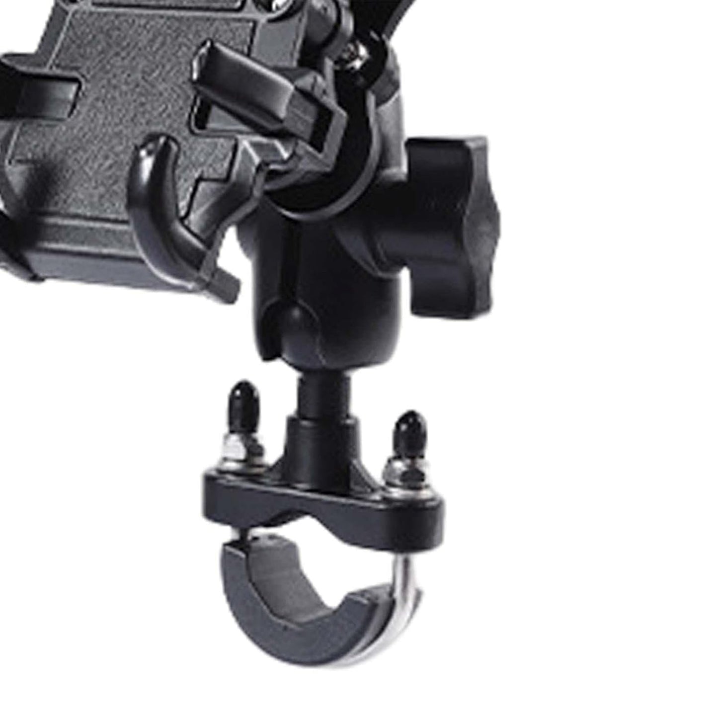 LGP LUNKAR GENUINE PARTS LGP 1311 Claw-Grip Waterproof Handlebar Mount Stand 360° Rotational with Dual Ball Adjustment Mechanism Mobile Phone Holder Mount Ideal for Maps and GPS Navigation (Black)