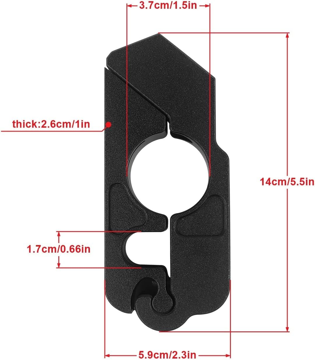 GUB Motorcycle Grip Lock Handlebar Throttle Security Lock Anti-Theft Scooters fit for ATV Motorcycles Dirt Street Bike, Black