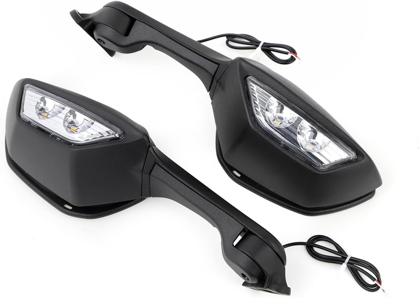 Motorcycle Rearview Mirrors with Built-In Turn Signals Fit for ZX-10R 2021-2024
