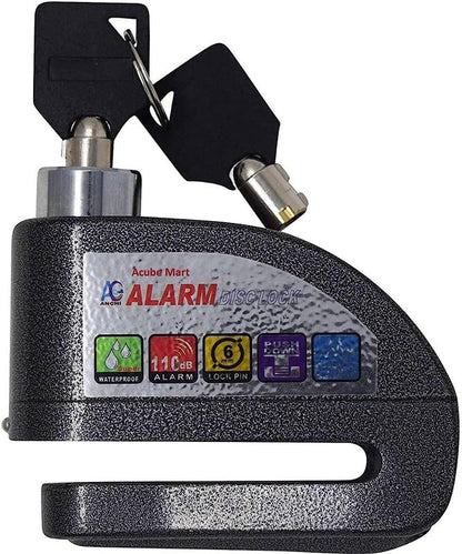 GUB Alarm Disc Lock Motorbike Anti-Theft Disc Brake Lock with 110dB Alarm Siren Sound for Motorcycle Bike Scooter (DISC Lock Alarm)