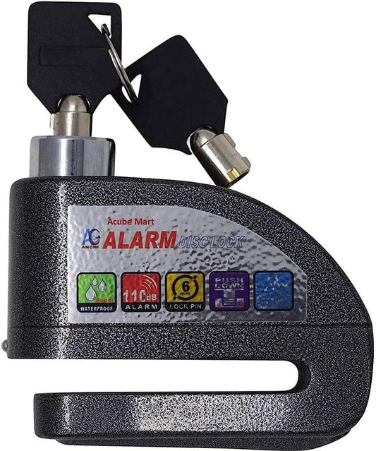 GUB Alarm Disc Lock Motorbike Anti-Theft Disc Brake Lock with 110dB Alarm Siren Sound for Motorcycle Bike Scooter (DISC Lock Alarm)