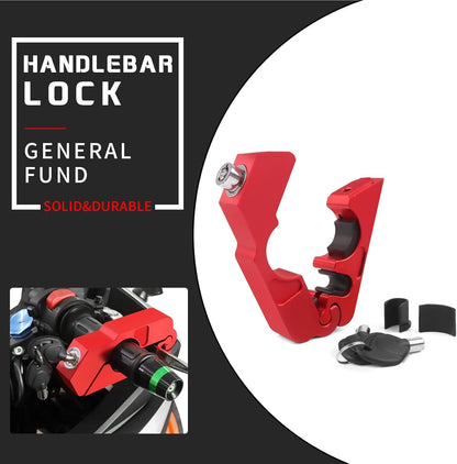 GUB Motorcycle Grip Lock Handlebar Throttle Security Lock Anti-Theft Scooters fit for ATV Motorcycles Dirt Street Bike, Black