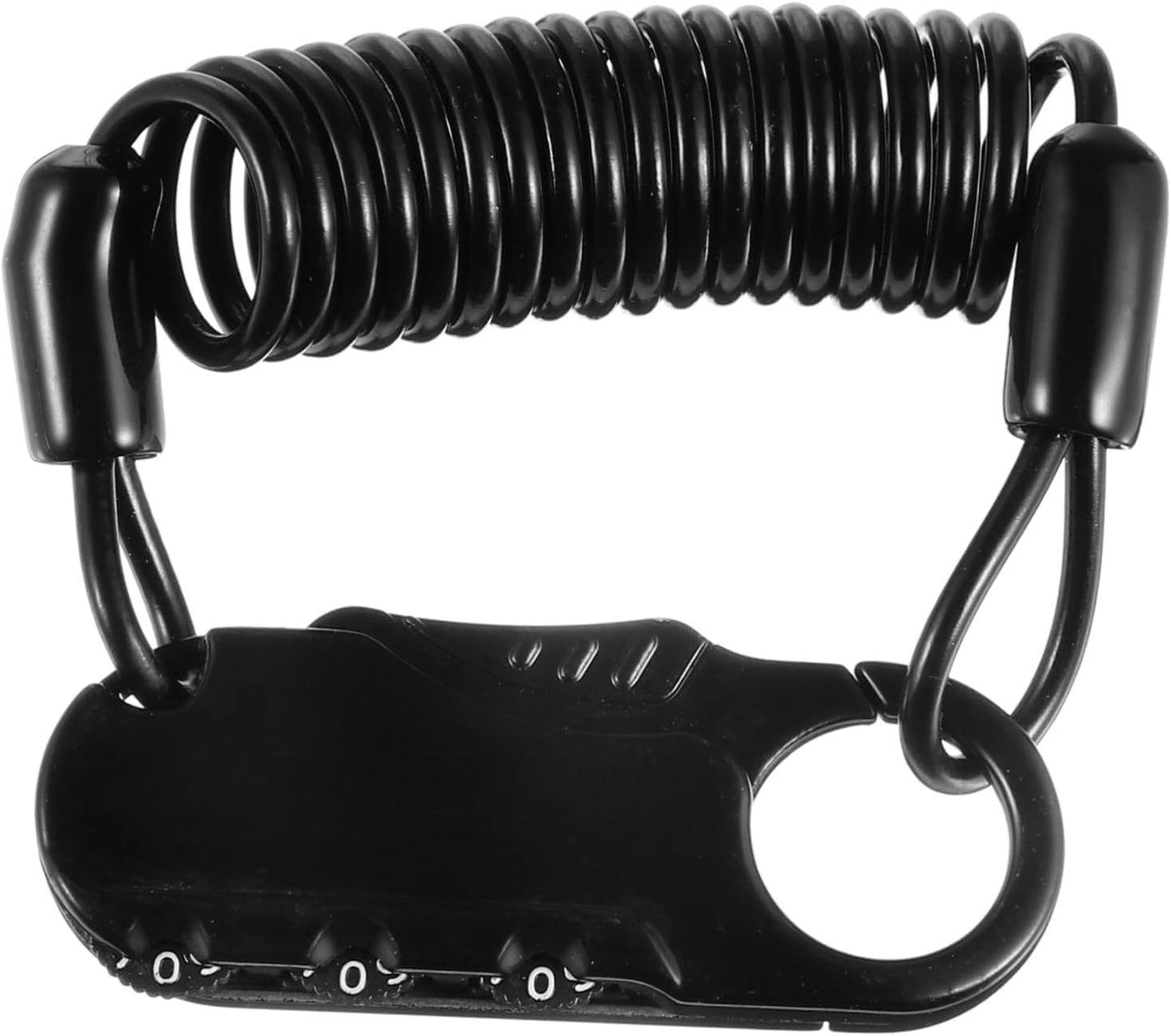 GUB 3-Digit Combination Cable - Portable & Resettable Password Bike/Bicycle Helmet Heavy Duty Security Number Lock for All Motorcycles and House Hold Needs, BLACK