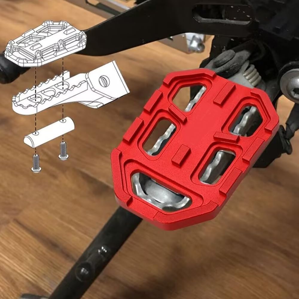 GUB Motorcycle Wide Foot Pegs Pedals Rest Footrest Footpeg Extention Enlarge Parts for G310GS G310R R1200GS R1250/ADV S1000XR F750GS F850GS R9T R NineT Scrambler RnineT R Nine T Urban GS
