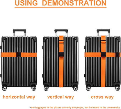Adjustable Luggage Straps Suitcase Belts Travel Bag Accessories, 2 Meter