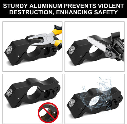 GUB Motorcycle Grip Lock Handlebar Throttle Security Lock Anti-Theft Scooters fit for ATV Motorcycles Dirt Street Bike, Black
