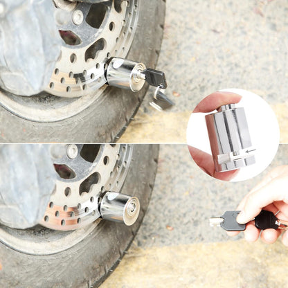 Disc Brake Lock Round, Bicycle Safety Anti-Theft Locks, Electromobile Wheel Disk Lock, for Motorcycle, Road Cycle, Mountain Bike (Lock)