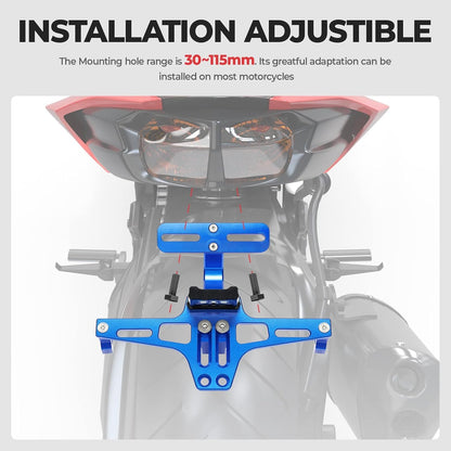 Motorcycle License Plate Bracket Fender Eliminator Kit Universal Motorcycle Tail Tidy Motorcycle License Plate Holder Mount