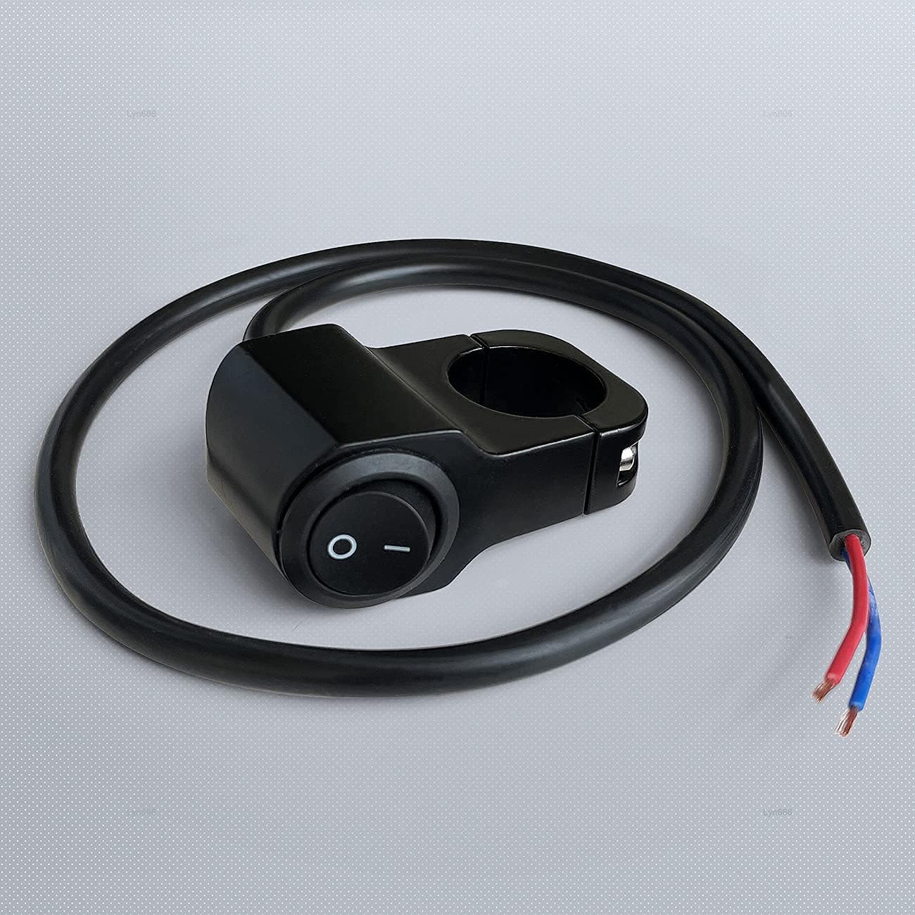 PVC Handlebar 1-Way Switch ATV Light Switch Waterproof PVC Plastic Toggle Switch for Motorcycle Light Bike Light Spotlight 7/8"(22MM) 1 Pc