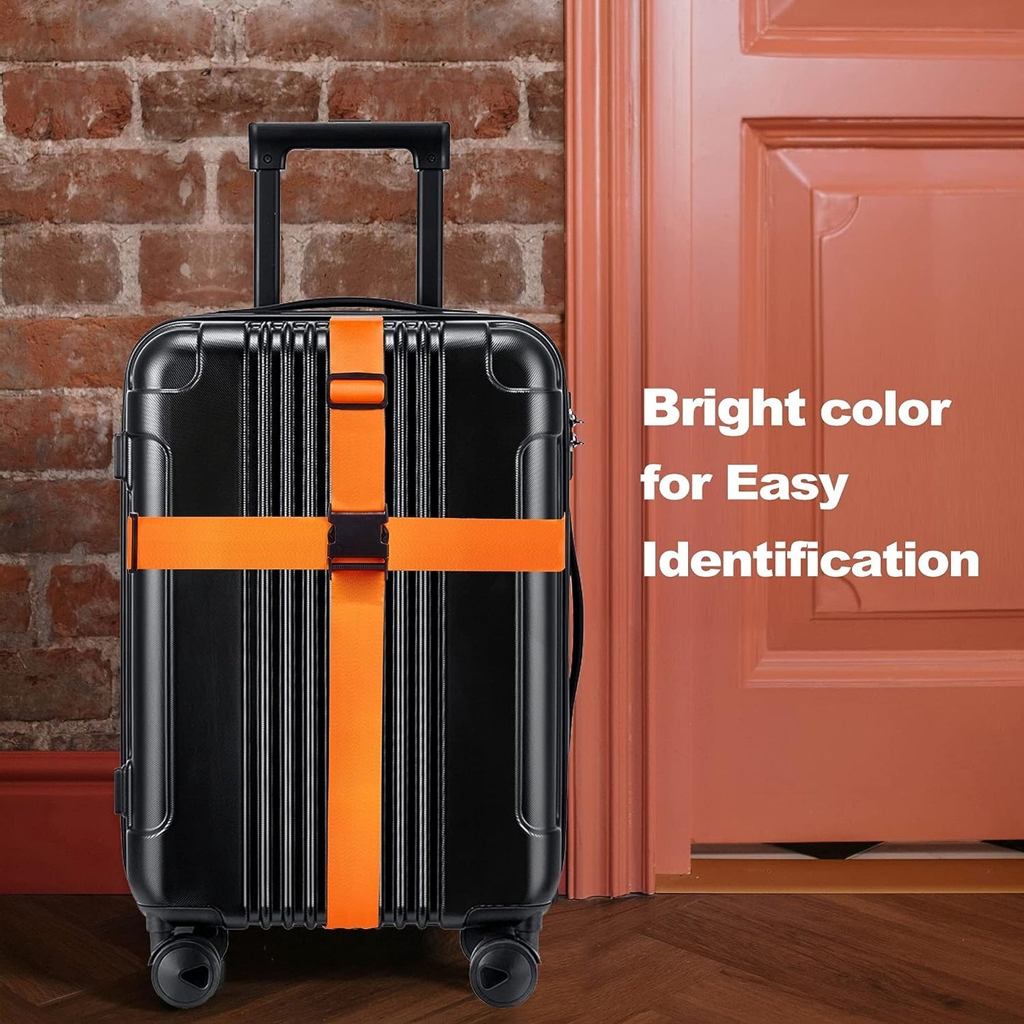 Adjustable Luggage Straps Suitcase Belts Travel Bag Accessories, 2 Meter