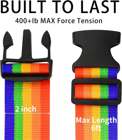 Adjustable Luggage Straps Suitcase Belts Travel Bag Accessories, 2 Meter