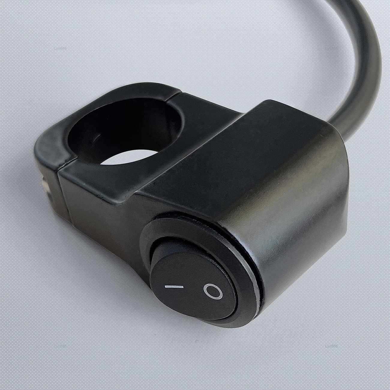 PVC Handlebar 1-Way Switch ATV Light Switch Waterproof PVC Plastic Toggle Switch for Motorcycle Light Bike Light Spotlight 7/8"(22MM) 1 Pc