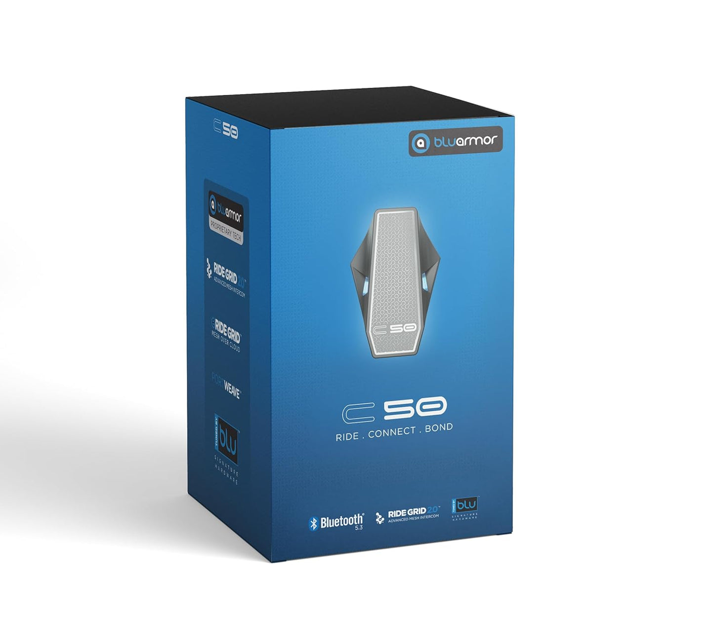 GUB BluArmor C50 RIDEGRID 2.0 Mesh Intercom, Bluetooth 5.3