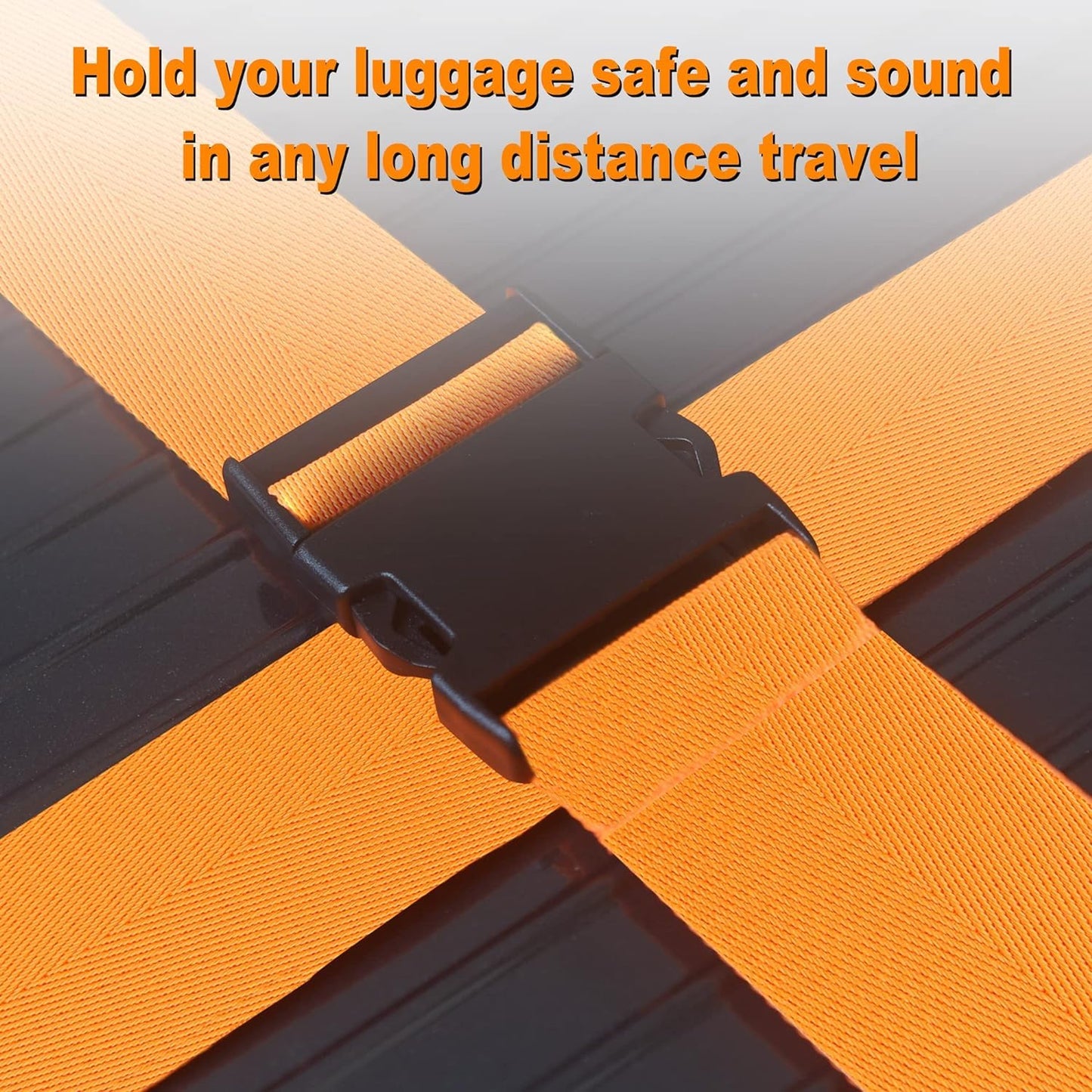 Adjustable Luggage Straps Suitcase Belts Travel Bag Accessories, 2 Meter