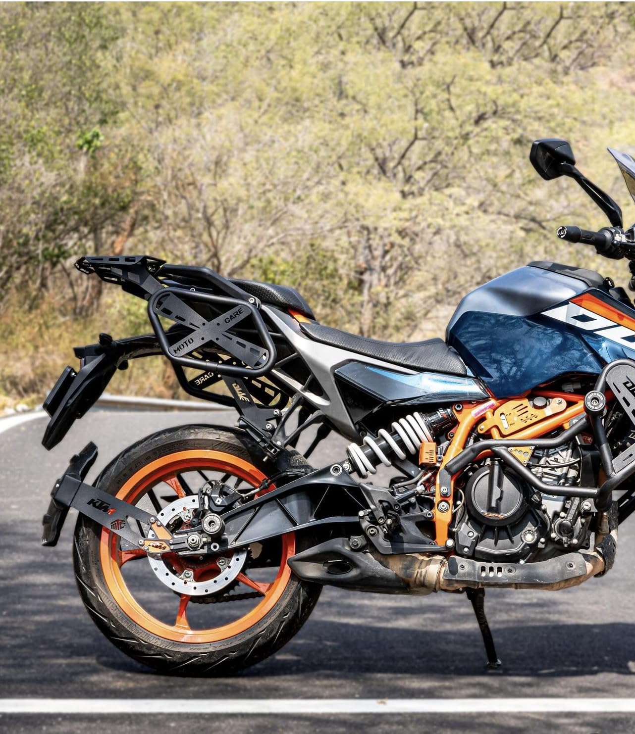 Rear Mudguard | Tyre Hugger | Mudguard | Splash Guard with 3MM Thickness Metal Clamp Only Suitable for KTM 200/250/390 KTM Adventure 250/390