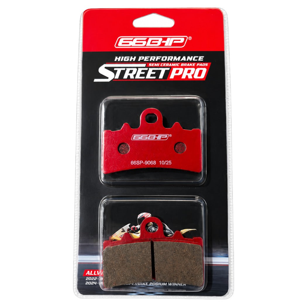 66BHP Semi-Ceramic Brake Pads for BAJAJ DOMINAR 400 (UG19)