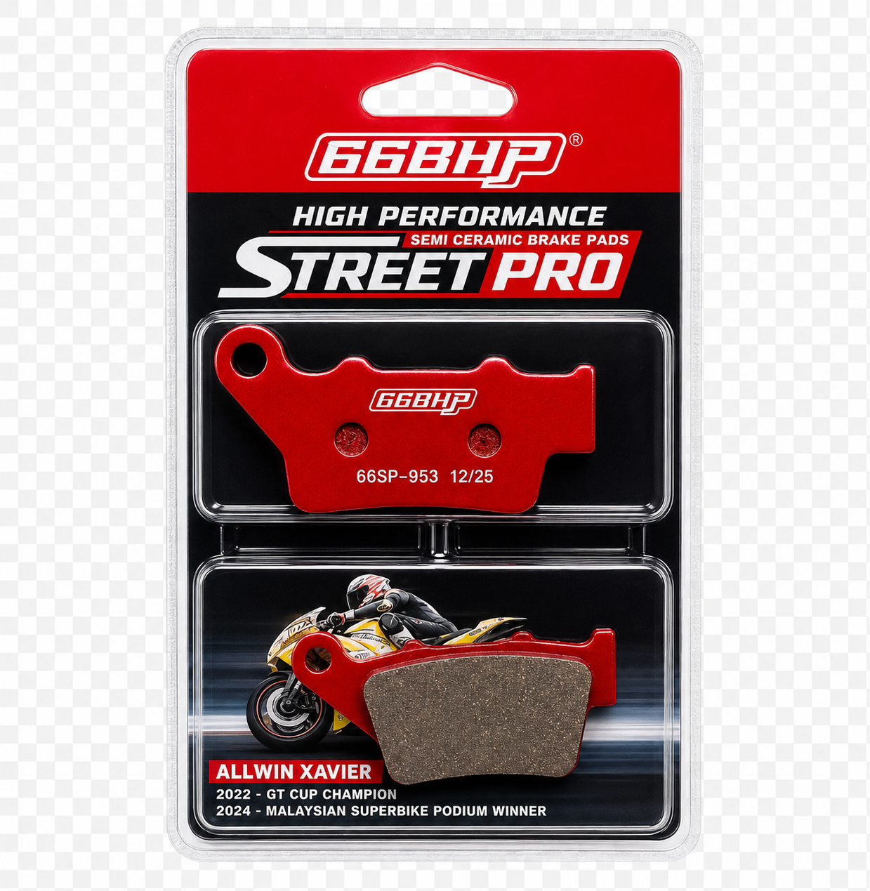 66BHP Semi-Ceramic Brake Pads for Royal Enfield Meteor 350