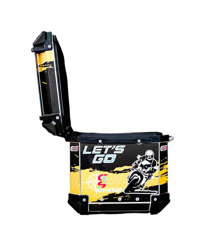 LGP Premium Aluminum GS Graphics 45 Liters Top Box