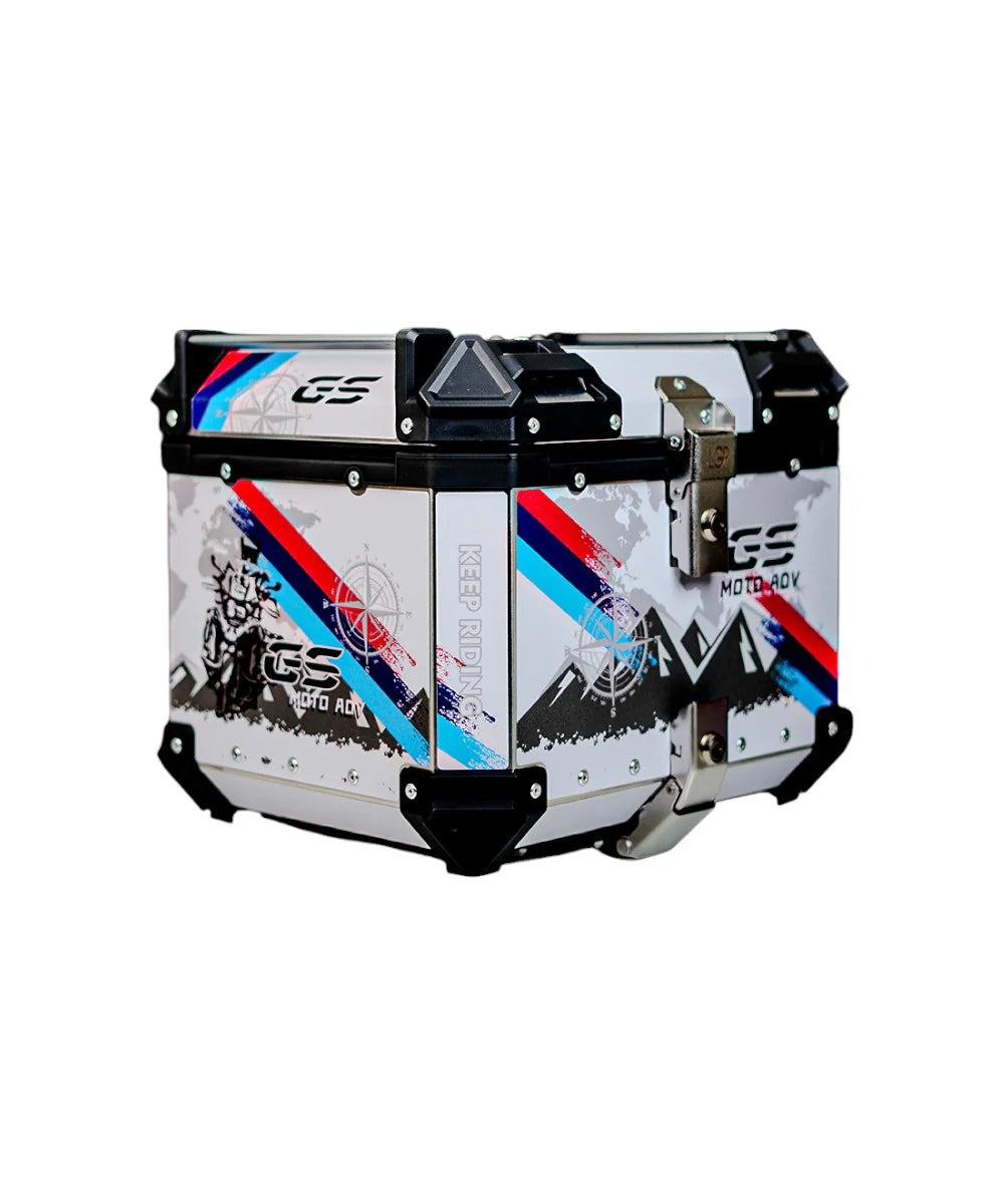 GUB Premium Aluminum Graphics 45 Liters Top Box