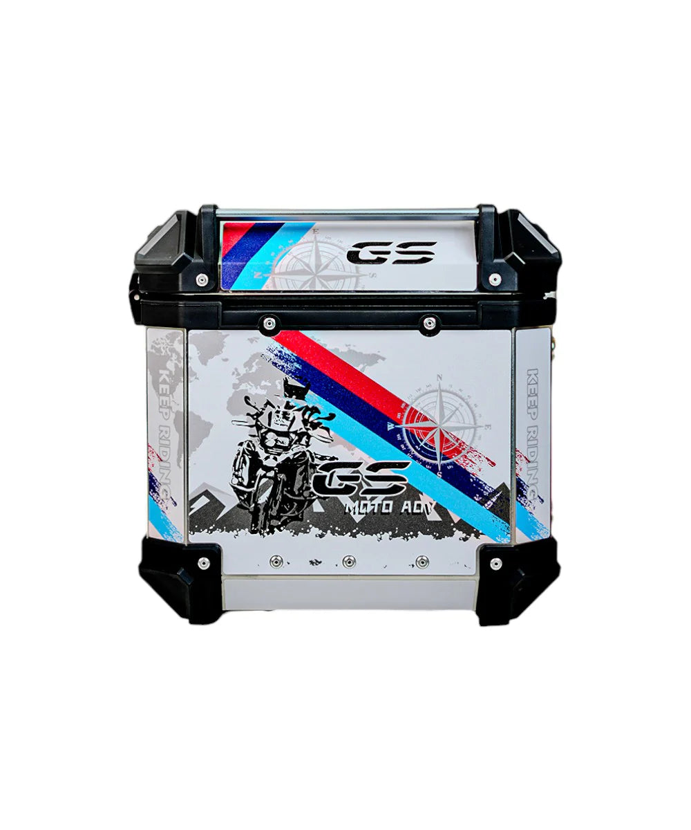 GUB Premium Aluminum Graphics 45 Liters Top Box