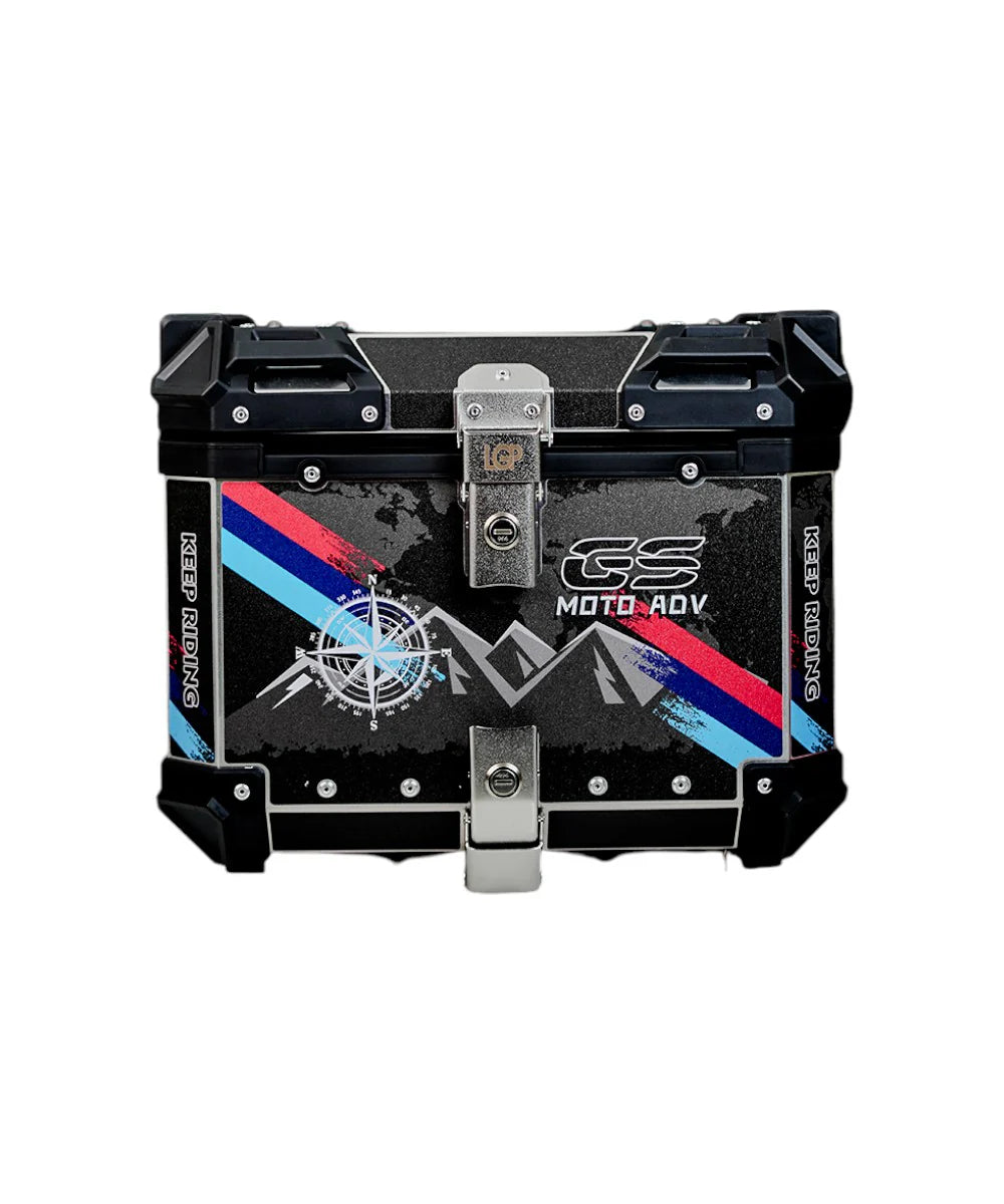 GUB Premium Aluminum Graphics 45 Liters Top Box