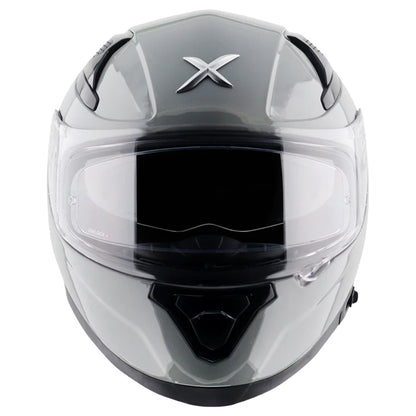 Axor Apex Solid ISI ECE DOT Certified Matt Black Full Face Dual Visor Helmet for Men and Women with Pinlock Fitted Outer Clear Visor and Inner Smoke Sun Visor
