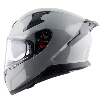Axor Apex Solid ISI ECE DOT Certified Matt Black Full Face Dual Visor Helmet for Men and Women with Pinlock Fitted Outer Clear Visor and Inner Smoke Sun Visor