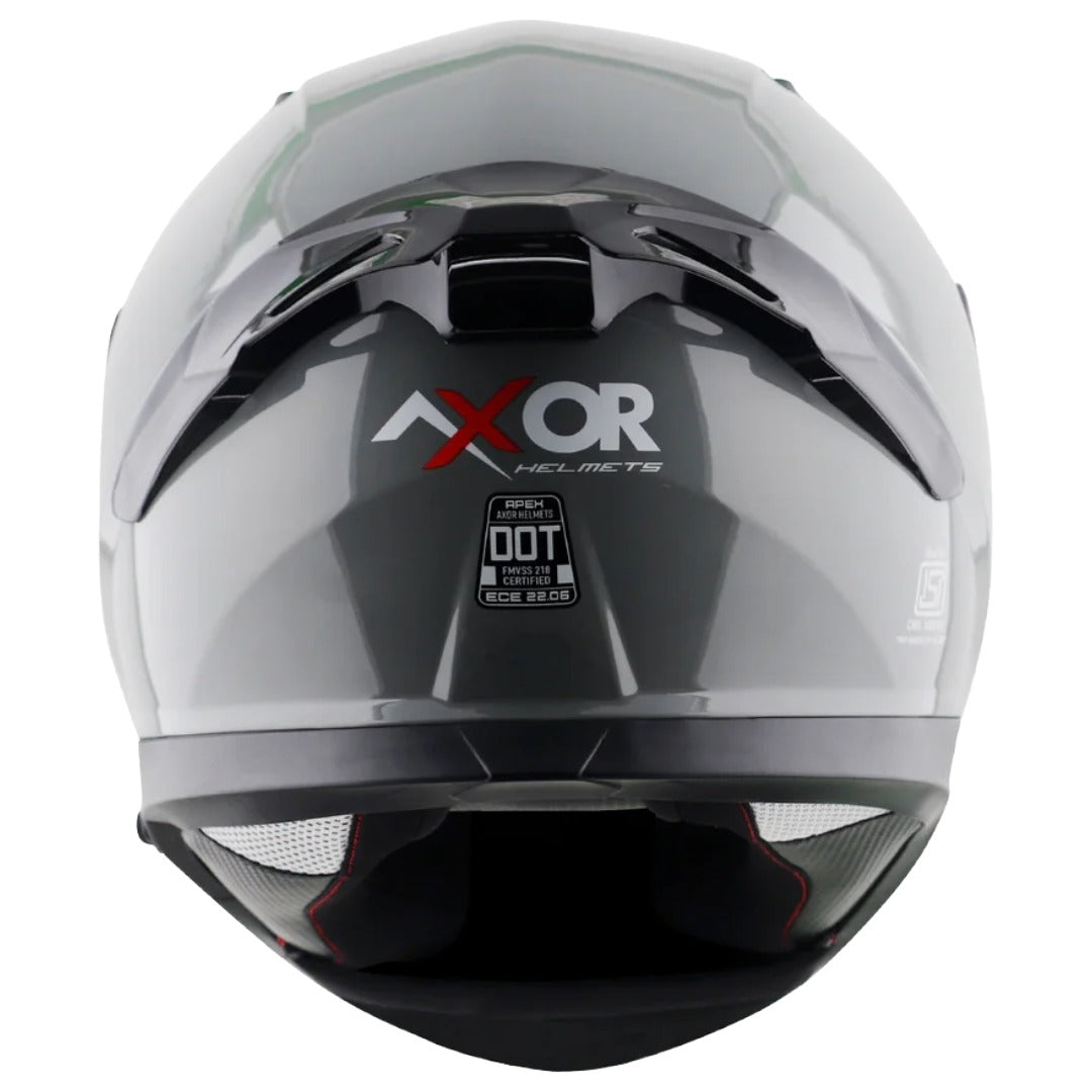 Axor Apex Solid ISI ECE DOT Certified Matt Black Full Face Dual Visor Helmet for Men and Women with Pinlock Fitted Outer Clear Visor and Inner Smoke Sun Visor