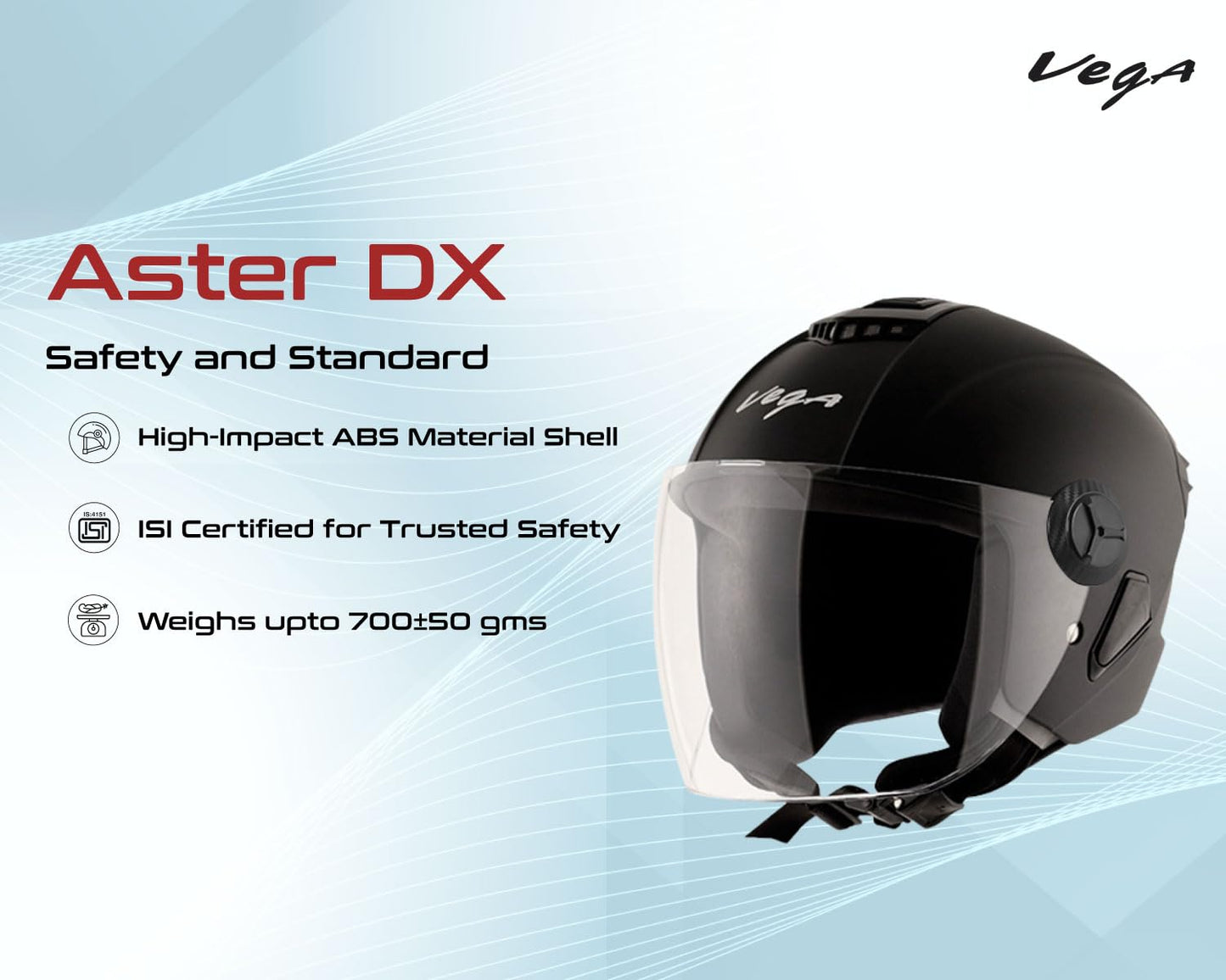 Vega Aster Dx ISI Certified Helmet