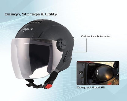 Vega Aster ISI Certified Helmet Rough Finish Black