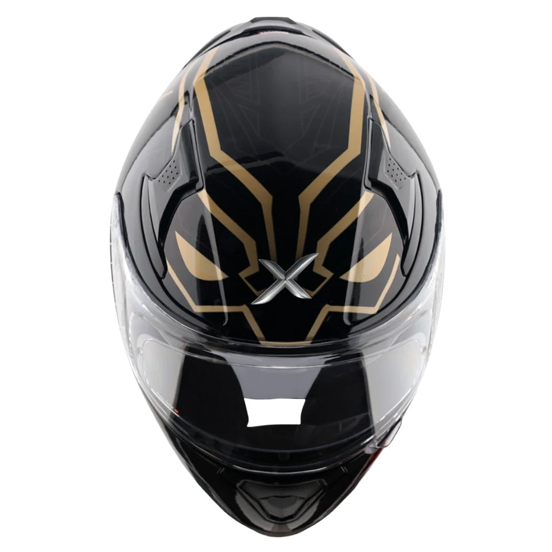 Axor Apex Marvel Black Panther ISI ECE and DOT Certified Full Face Helmet for Men and Women with Dual Visors