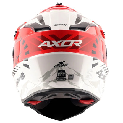 Axor X-Cross Speedometer ISI ECE and DOT Certified Premium Off-Road Full Face Helmet with Pinlock Fitted Dual Visors and Stylish Peak