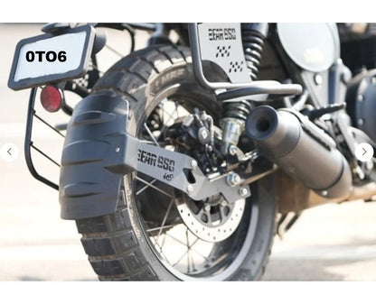 Tyre Mudguard/Rear Mudguard Bracket with Rear Reflector Tyre Hugger Vehicle Splash Guard for RE BEAR 650