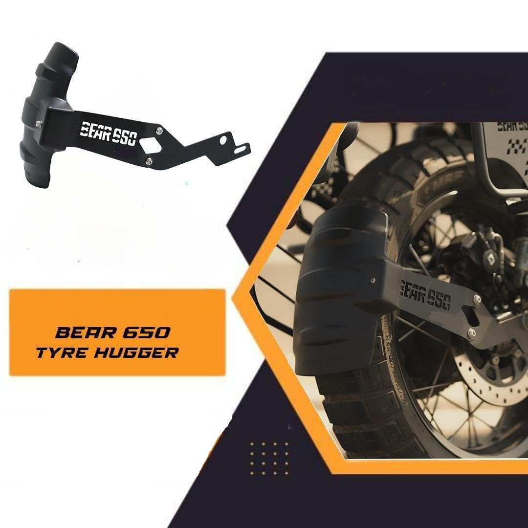 Tyre Mudguard/Rear Mudguard Bracket with Rear Reflector Tyre Hugger Vehicle Splash Guard for RE BEAR 650
