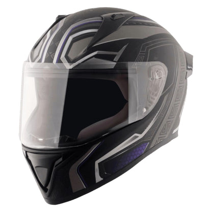 Vega Bolt Marvel Black Panther Edition Matte Finish Helmet