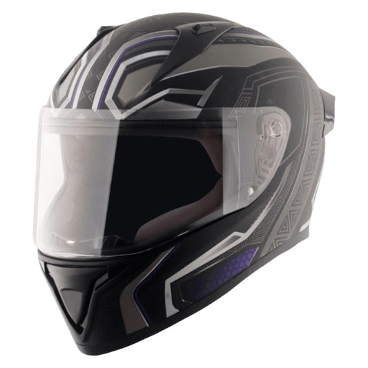 GUB Bolt Marvel Black Panther Edition Matte Finish Helmet