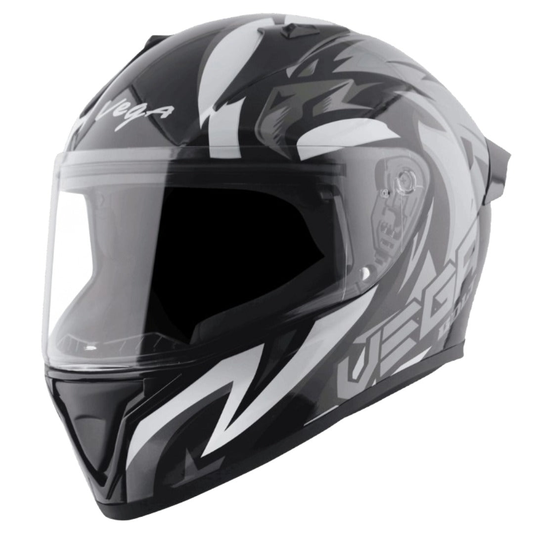 GUB Vega Bolt Speedx ISI and DOT Certified Full Face Helmet for Men with Clear Visor
