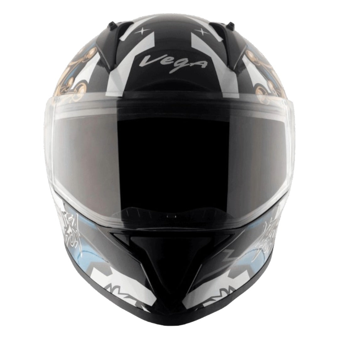 GUB Vega Bolt Crown Men ISI and DOT Certified Full Face Helmet